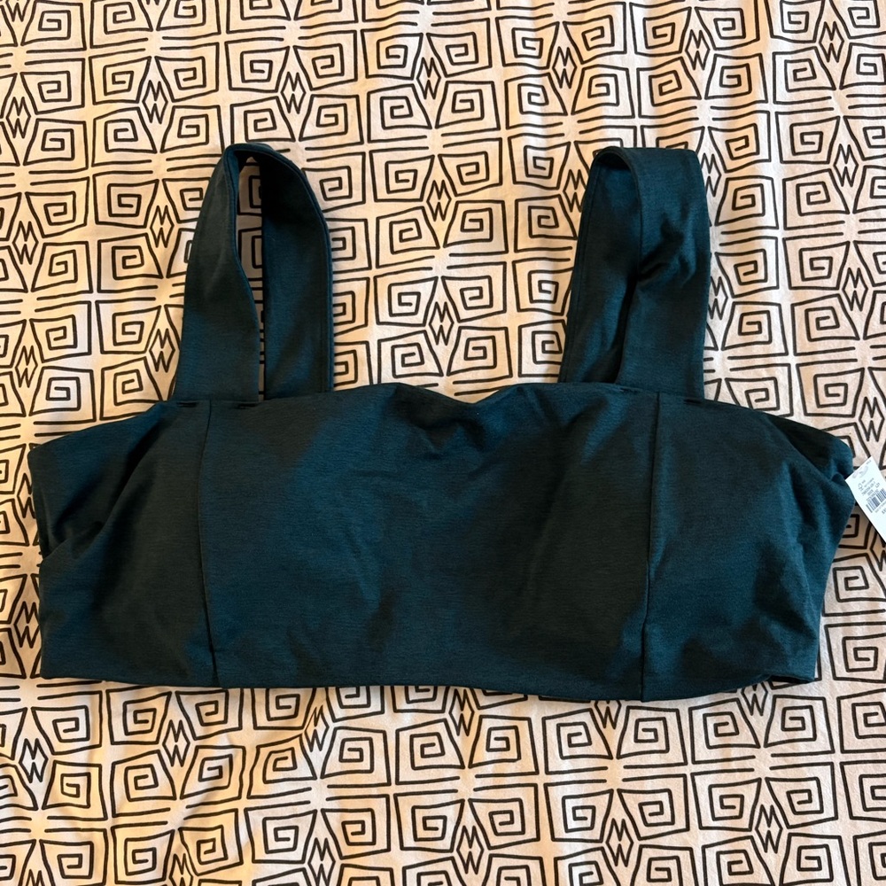 Teal bandeau bralette